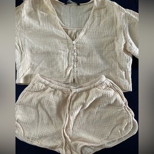 Zara Two Piece Shorts Set